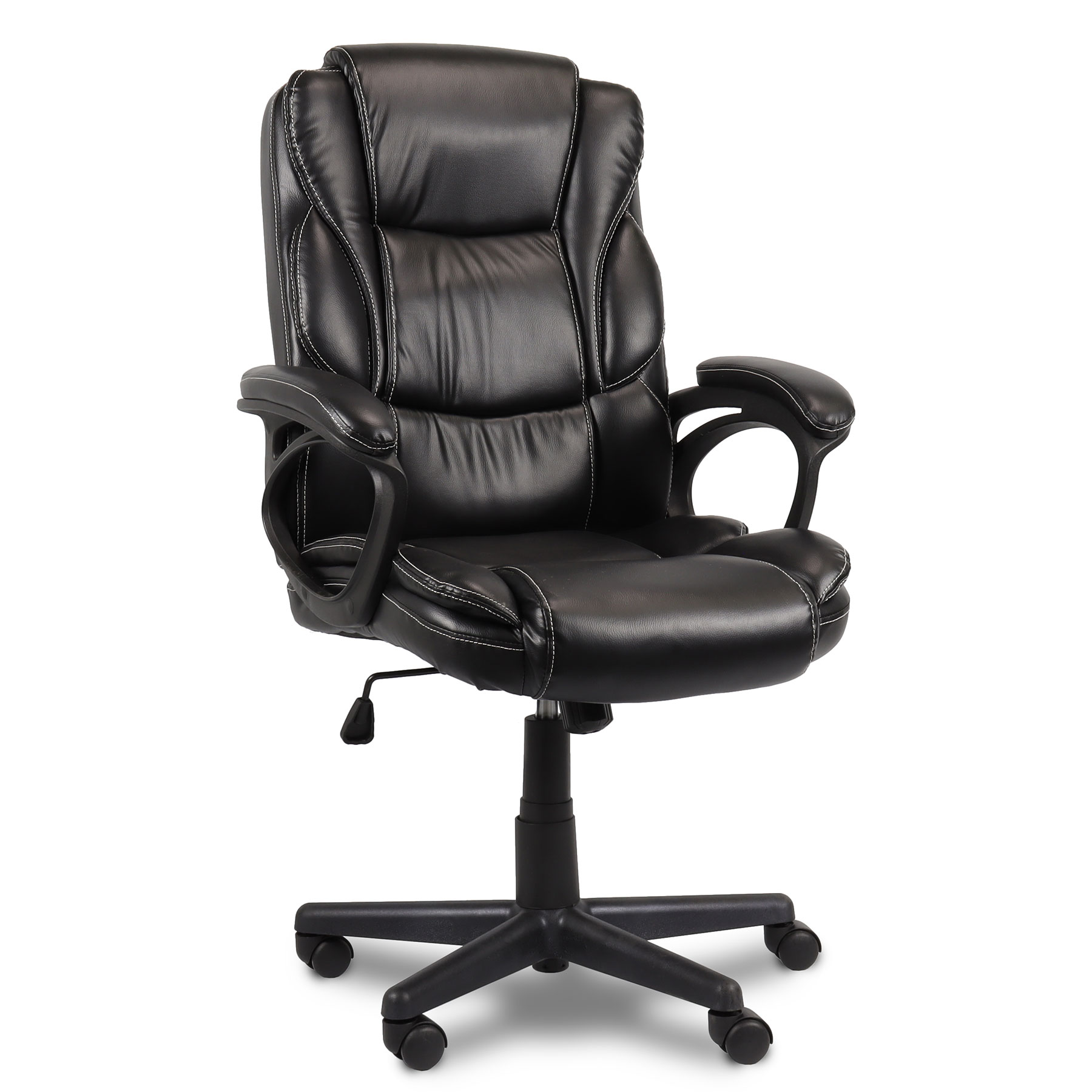 Cadeira_de_Escrit_rio_Comfy_Chanceller_Preta_Base_Girat_ria_e_Sistema_Relax_1