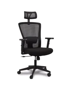 Cadeira de Escritório Comfy Stance Evo Tela Mesh Preta, Base Giratória e Relax Avançado