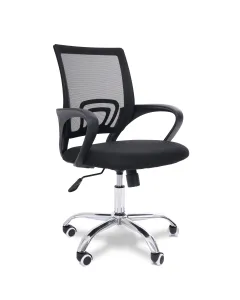 Cadeira de Escritório Flexy Uni Preta Base Giratória e Sistema Relax