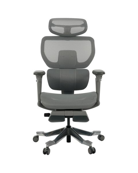 Cadeira de Escritório Comfy Spyke Cinza, Braço 6D, Mecanismo Wire e Adaptive