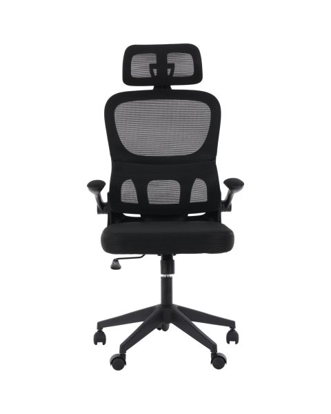 Cadeira de Escritório Flexy Focus Tela Mesh Preta Base Giratória e Sistema Relax