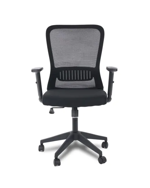 Cadeira de Escritório Flexy Glide Preta em Tela Mesh, Base Giratória e Sistema Relax