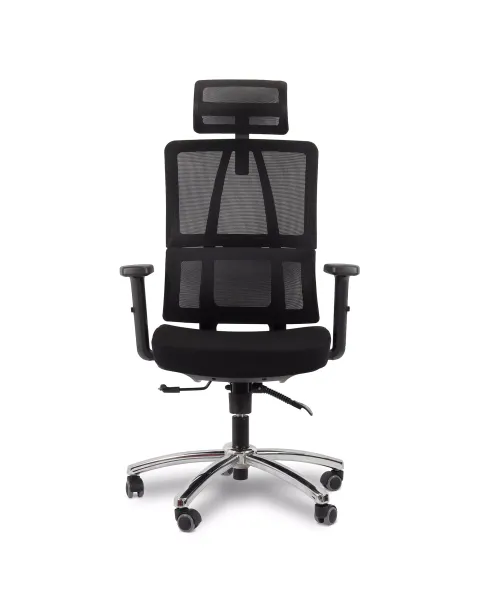 Cadeira de Escritório Comfy Ergoboost Tela Mesh Preta, Base Giratória e Relax Avançado