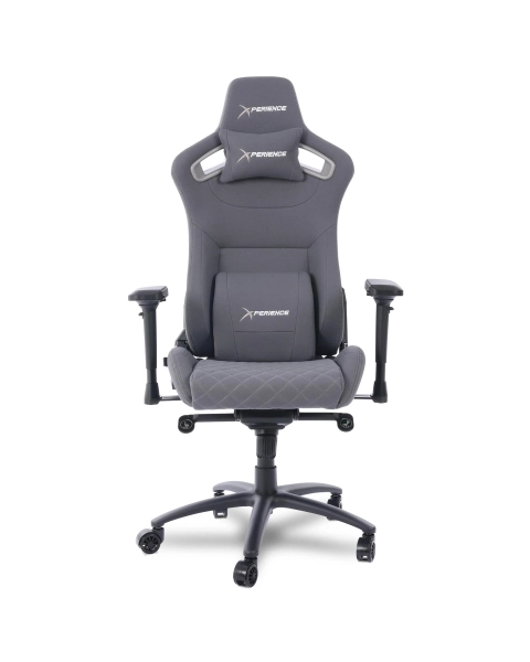 Cadeira Gamer Xperience Charger Tecido Cinza, Braços 4D, Mecanismo Frog e Relax Avançado